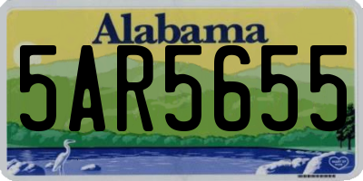 AL license plate 5AR5655