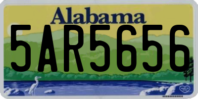 AL license plate 5AR5656
