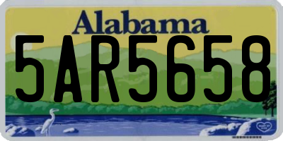 AL license plate 5AR5658