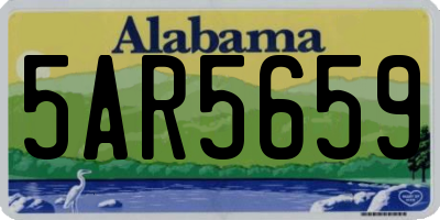 AL license plate 5AR5659