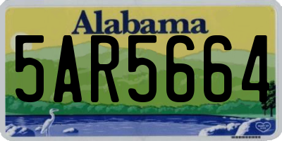 AL license plate 5AR5664