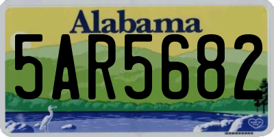 AL license plate 5AR5682