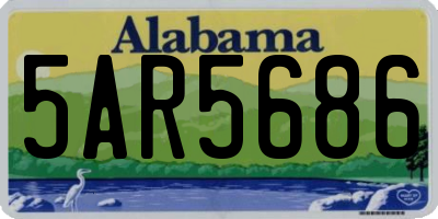 AL license plate 5AR5686