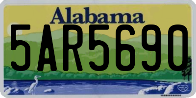 AL license plate 5AR5690