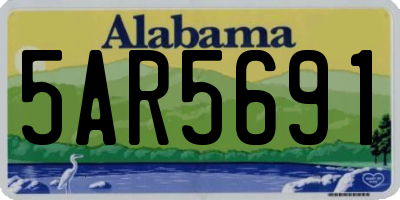 AL license plate 5AR5691