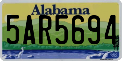 AL license plate 5AR5694