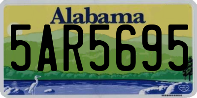 AL license plate 5AR5695