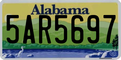 AL license plate 5AR5697