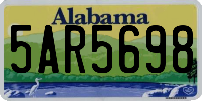AL license plate 5AR5698