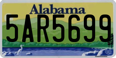 AL license plate 5AR5699