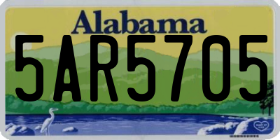 AL license plate 5AR5705