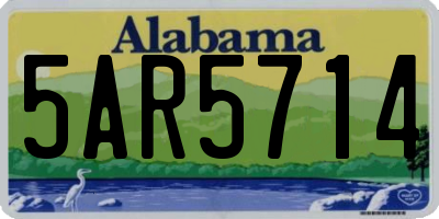 AL license plate 5AR5714