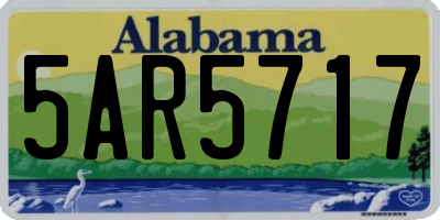 AL license plate 5AR5717