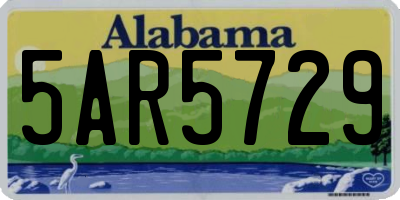 AL license plate 5AR5729