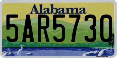 AL license plate 5AR5730