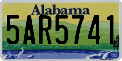 AL license plate 5AR5741