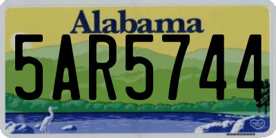 AL license plate 5AR5744