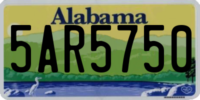 AL license plate 5AR5750