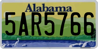 AL license plate 5AR5766