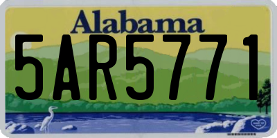 AL license plate 5AR5771