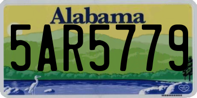 AL license plate 5AR5779
