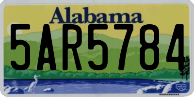 AL license plate 5AR5784