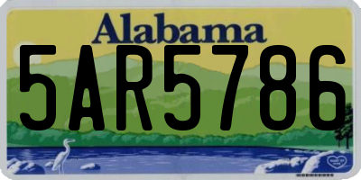 AL license plate 5AR5786