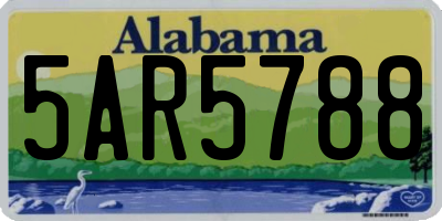 AL license plate 5AR5788