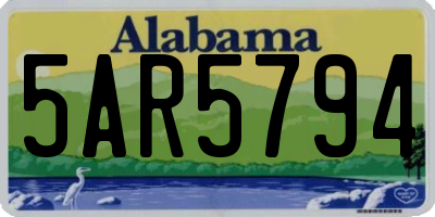 AL license plate 5AR5794