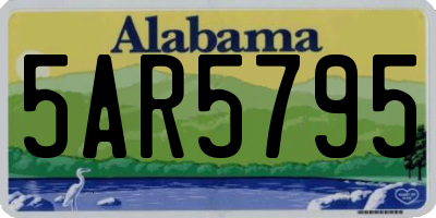 AL license plate 5AR5795