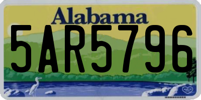 AL license plate 5AR5796