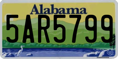 AL license plate 5AR5799