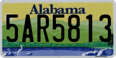 AL license plate 5AR5813