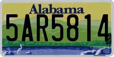 AL license plate 5AR5814
