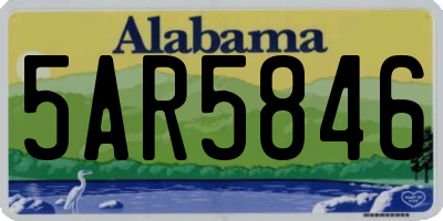 AL license plate 5AR5846