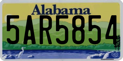 AL license plate 5AR5854