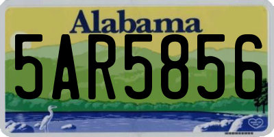 AL license plate 5AR5856