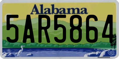 AL license plate 5AR5864