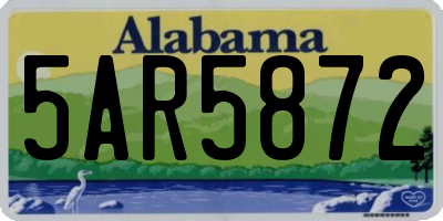 AL license plate 5AR5872