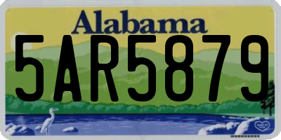 AL license plate 5AR5879