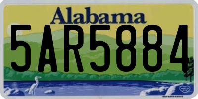 AL license plate 5AR5884