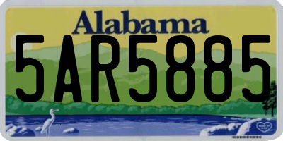 AL license plate 5AR5885