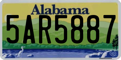 AL license plate 5AR5887