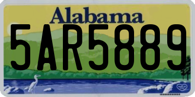 AL license plate 5AR5889