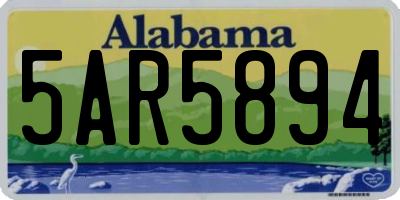 AL license plate 5AR5894