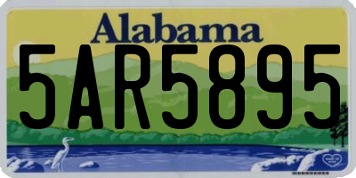 AL license plate 5AR5895