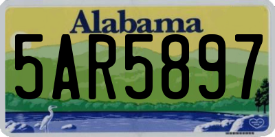 AL license plate 5AR5897