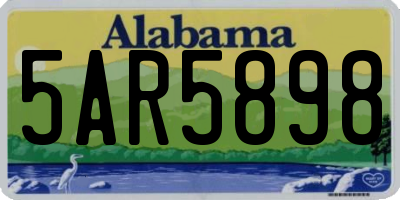 AL license plate 5AR5898
