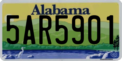 AL license plate 5AR5901