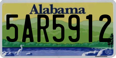AL license plate 5AR5912